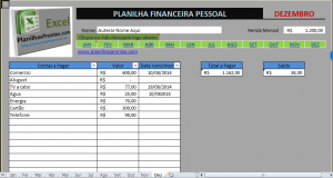 Planilha de gastos pessoais em Excel grátis